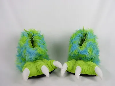 Lazy One Monster Slippers-Size Large-Mens 4-7/Womens 5-8-Blue/Green-EUC • $25