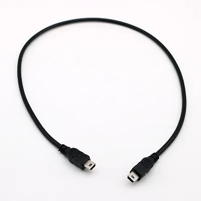 1pc USB Mini 5 Pin Male To Mini Male Plug Extentio M/M Connector Cable Cord 50cm • $1.99