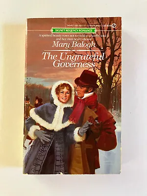 THE UNGRATEFUL GOVERNESS (1988) MARY BALOGH Signet Regency Historical Romance • $29.99