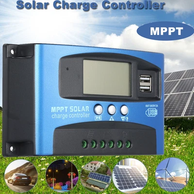 £17.95 • Buy MPPT 30A-100A Solar Charge Controller Solar Panel Regulator Battery Regulator