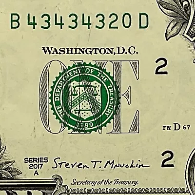 Mini Repeater 2017A One Dollar Bill B43434320D FW Print 43 Repeater • $9.95