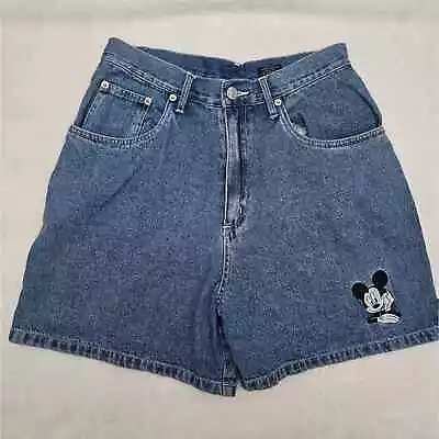 Vintage Disney Unlimited Mickey Mouse Jean Mom Short Size 9 • $30