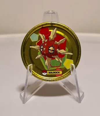 Pokemon Tazo #69 Solrock Ultra Rare Gold Metal Tazo Used Condition RARE • $4.99