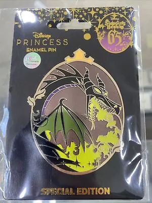 Pink A La Mode Sleeping Beauty 65th Anniversary Maleficent Dragon Pin LE 300 • $83