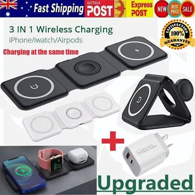 Wireless Charger Dock Foldable Fast Charging Station For IPhone IWatch Airpod • $24.69