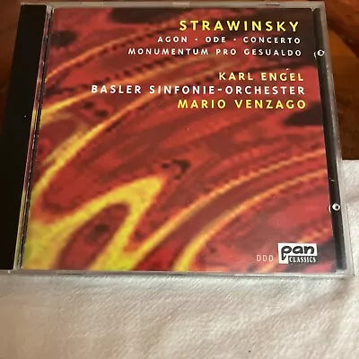 Strawinsky - Ode • Agon • Monumentum • Concerto CD 1994 Pan Classics • $12.71