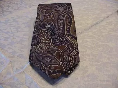 John W Nordstrom Mens Silk Tie Brown Paisley Excellent • $10