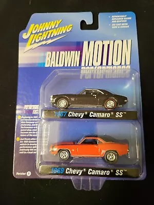 2021 JOHNNY LIGHTNING Baldwin Motion Performance 67 & 69 CAMARO SS  2 CAR PACK  • $11.89