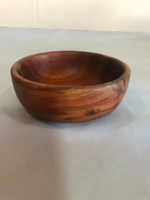 VINTAGE SIGNED Kilohana Woods Hawaii Koa Wooden Bowl 5  #F13 • $159.94