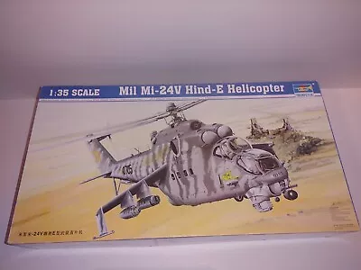 Trumpeter 1/35 Mil Mi-24V Hind-E Helicopter LARGE Scale Model Kit #05103  • $105.41