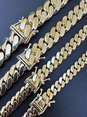 HANDMADE Tight Link Solid 14k Gold Miami Cuban Link Chain Or Bracelet Necklace • $989.95