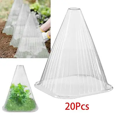 Garden Bell Cloche Clear Reusable Plants Protector For Garden Indoor Fruits • £18.34