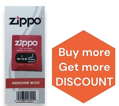 Zippo Lighter Wick Genuine Original Zippo Wicks For Zippo Lighter Wicks • £2.87