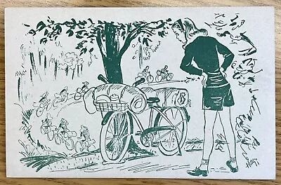 Flat Bike Tire Other Girls Leaving Her Behind Girl Scout Camp Hagg Postcard F45 • $9.95