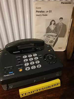 Panasonic  Panafax Uf-s1 Telephone Retro Printer Tested Big Numbers • £35