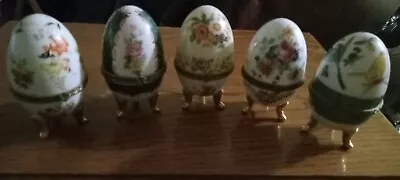 Five Floral Faberge Eggs • $40