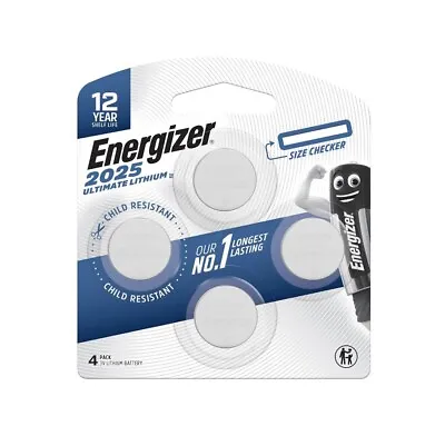 Energizer Ultimate Lithium Coin Battery 2025 - 4 Pack • $15.99