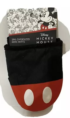 Disney Mickey Mouse Two Pack Mini Oven Mitts Home Decor Kitchen New A34 • $15.50