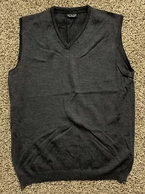 Zara Man V Neck Sweater Vest Mens Medium Sleeveless Wool • $19.99