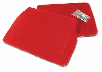 Corvette C4 FRONT SPEAKER COVER ASSYS RED PILE 1993 • $191.99