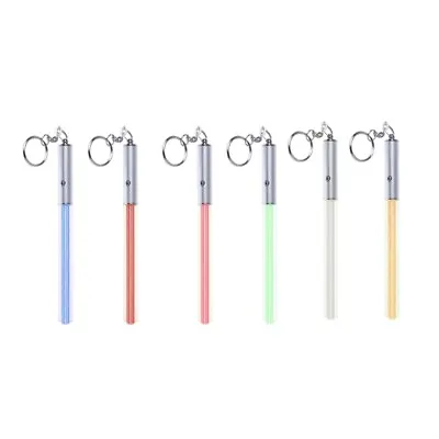 Mini Lightsaber Keyring Party Clubs Light Stick Keychain For Key Bag Adult Kids • £5.22