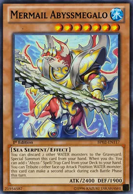 Mermail Abyssmegalo - BP02-EN117 - Rare - Unlimited Edition NM YuGiOh!  Battle P • $3.19