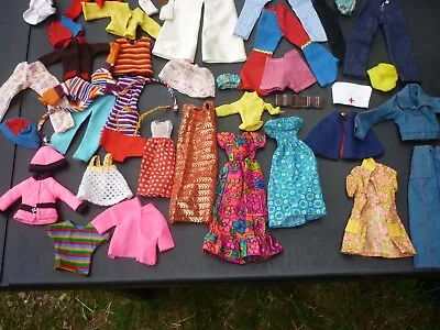 Vintage Doll Clothing Joblot Bundle Barbie Sindy Mary Quant Interest Dolls Retro • £1200