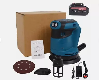 Cordless Random Orbital Sander 18V Li-ion 5  Dust Bag For Makita Include Battery • £31.99