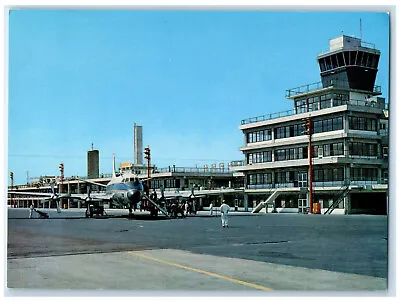 C1950's Airplane Scene At Nagoya International Air Port Japan Postcard • $29.95