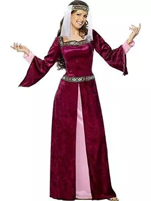 Ladies Maid Marion - Medieval Fancy Dress Costume. Size 16-18 Dress + Headpiece • £25.99