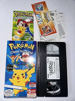 Pokémon Vol. 1: I Choose You Pikachu VHS 1998 1st Episode Rare! • $35