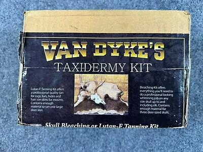 Vintage Van Dyke's Taxidermy Kit Skull Bleaching Or Lutan-f Tanning Kit Nos • $59.50