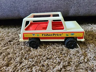 Vintage 1979 Fisher Price Little People Play Family Station Wagon Jeep #992 • $15