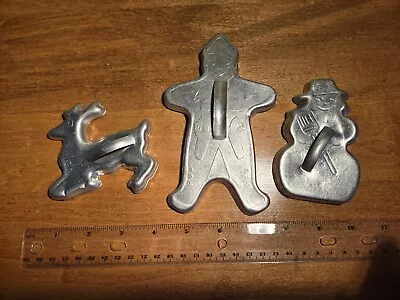 Vintage Holiday Metal Cookie Cutters Lot  • $0.99