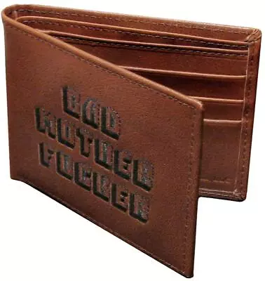 Pulp Fiction Bad Mother F**ker Embroidered Brown Leather Wallet • $42.99