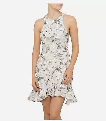 Zimmermann Linen Floral Mini Dress (size 0) • $200