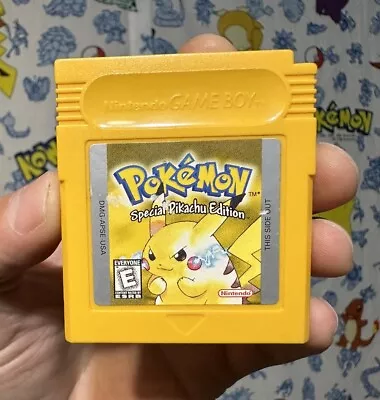 Pokemon Yellow All 151 Complete Living Pokedex Authentic Nintendo GameBoy Saves • $48