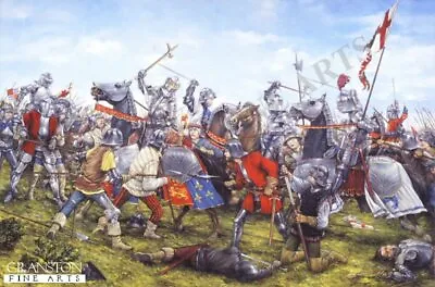 £88 • Buy War Of The Roses Military Art Print King Richard Henry Tudor Lancaster Yorkist