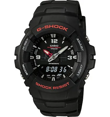 Casio G100-1BV G-Shock Analog/Digital Watch Black Resin Band Alarm • $65