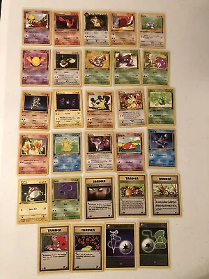$87 • Buy 1st Edition Near Mint Team Rocket Pokemon Card Lot ▫ Vintage WoTC