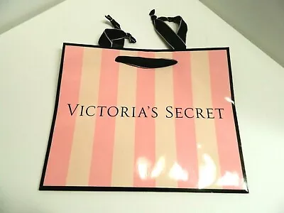 Victoria Secret VS Pink Stripe Paper Glossy Empty Gift Bag 11 X 9 X 5  NEW  • $5.99