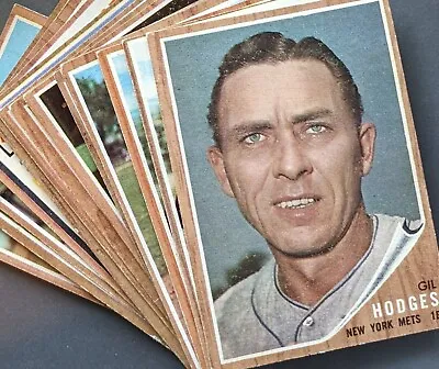 $3.49 • Buy 1962 Topps Baseball - You Pick From Scans - Various Grades