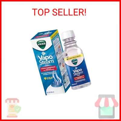 Vicks VapoSteam Medicated Liquid With Camphor A Cough Suppressant 8 Oz – VapoS • $14.33