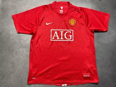 Manchester United 2007/2009 Nike Home Football Shirt/Jersey Size XL • $59.99