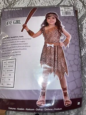 £11.90 • Buy Kids Cave Girl Costume Childs Stone Age Caveman Book Day Girls Fancy Dress