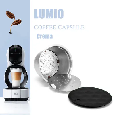 £12.04 • Buy For DOLCE GUSTO LUMIO EDG616 Drop  Coffee Capsule Pod Reusable Stainless Steel