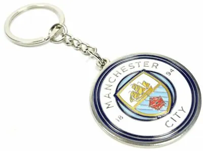 Man City NEW DESIGN Crest Keyring Keychain New X Mass Gift  • £5.99