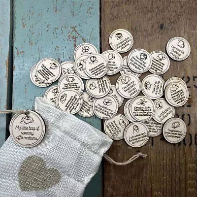Funny My Little Bag Of Sweary Affirmations Round Swear Cards  Party • $18.49