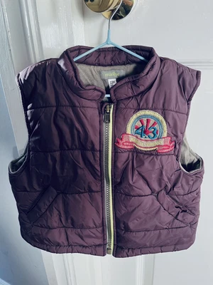 £5 • Buy Boys Aubergine Padded Gilet Body Warmer Age 23 Months (Marese) Age 2 Years