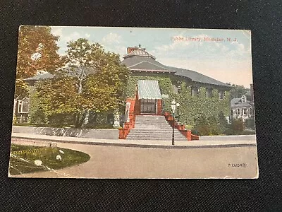 PUBLIC LIBRARY  Montclair  New Jersey Postcard Circa 1920 • $4.99